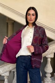 WU-SIDE - giacca kimono viscosa - AMARENA