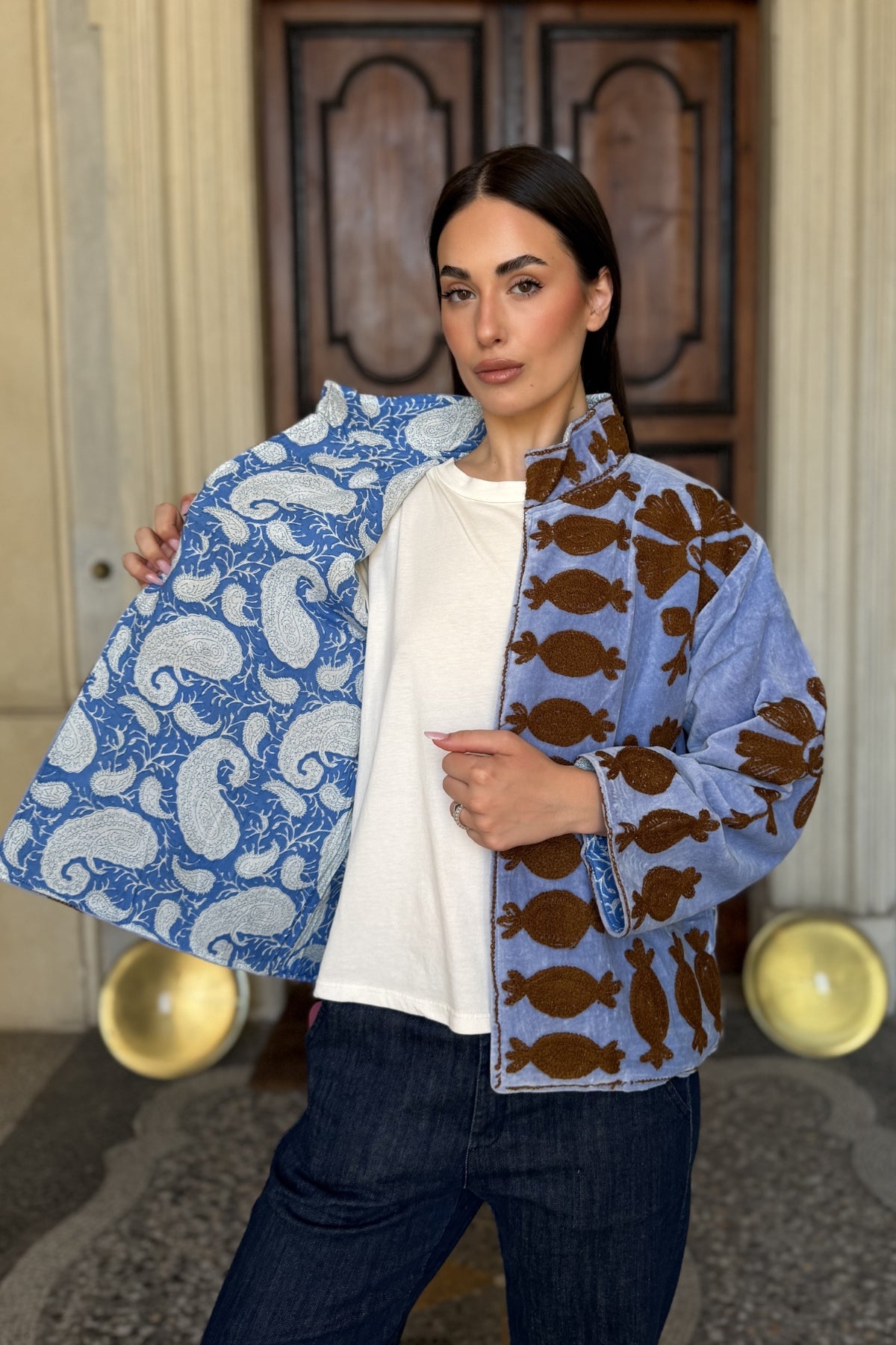 FABRICE PARIS - giacca kimono moucheron - 75