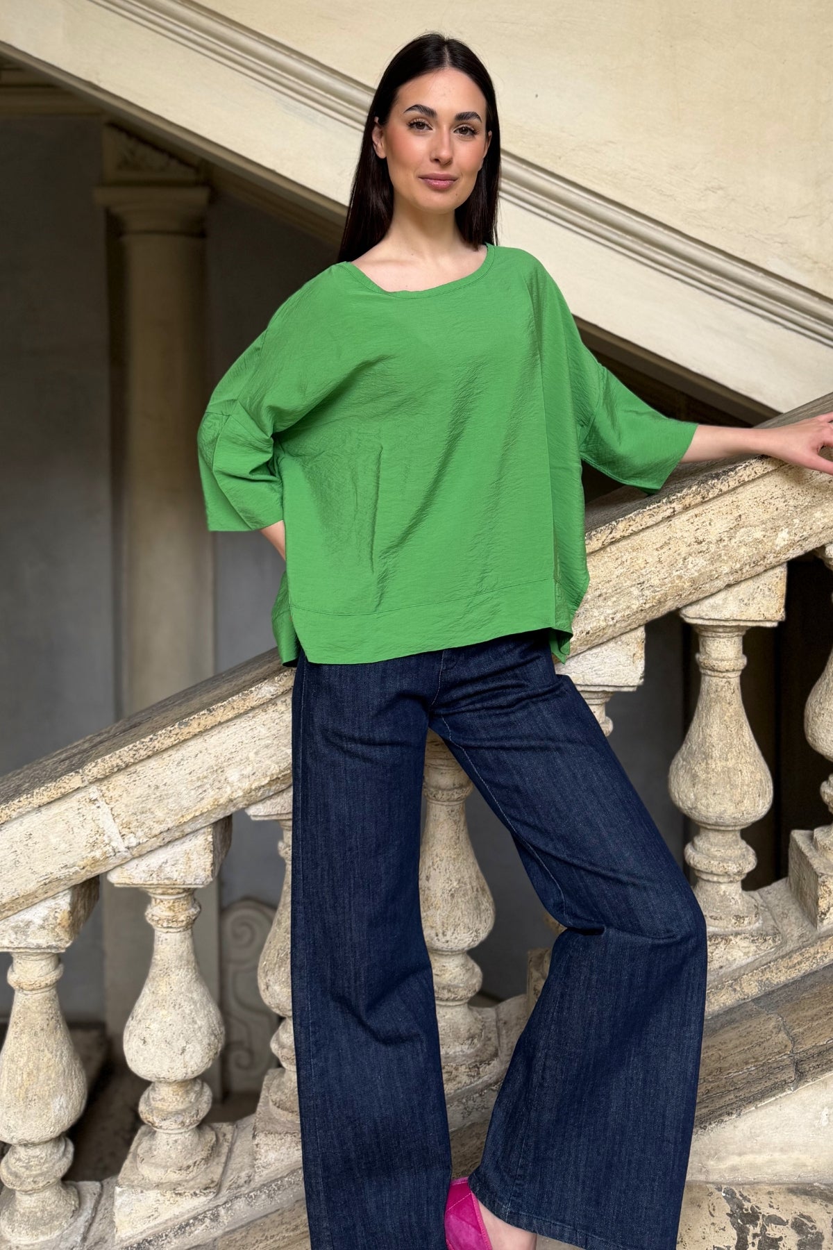 ARTEFILIA-MILANO - blusa marea - BRILLANTE