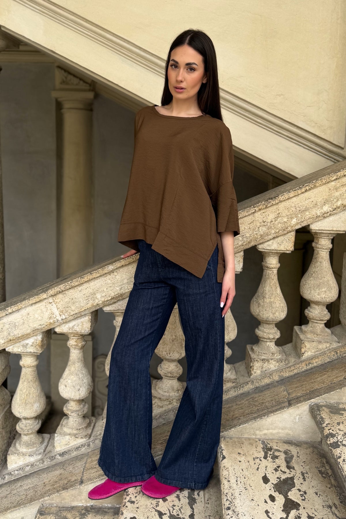 ARTEFILIA-MILANO - blusa marea - GIANDUIA
