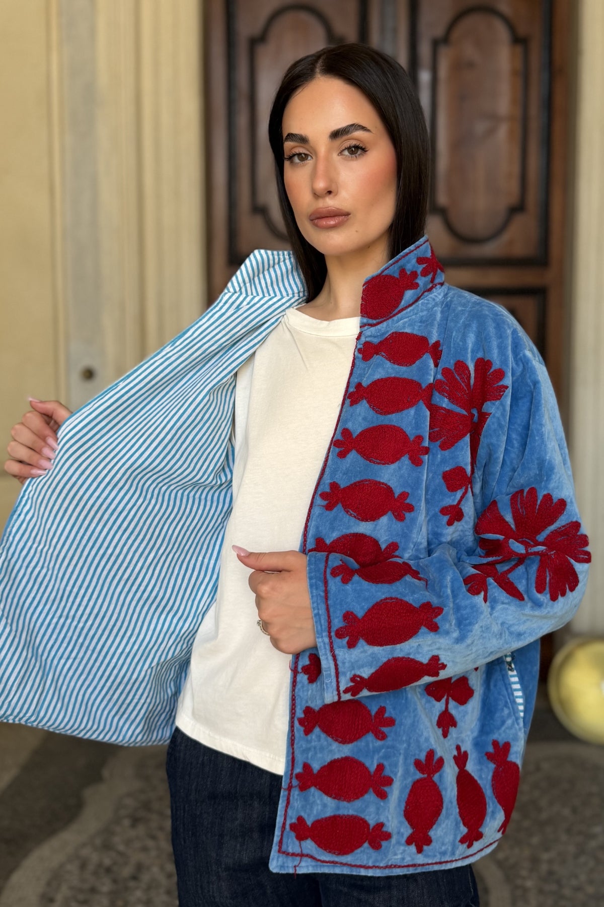 FABRICE PARIS - giacca kimono moucheron - 77