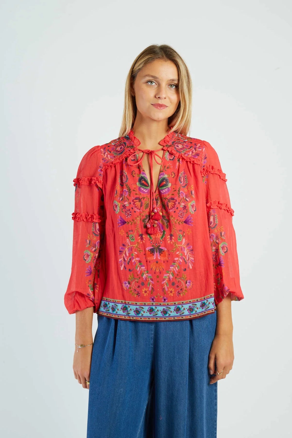 DERHY - blouse alicante - CORAL