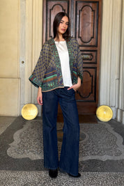 one-hundred-stars-1 - giacca kimono wool - AMULET EMERALD