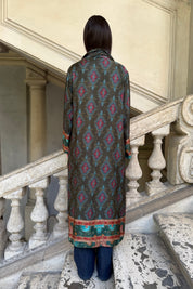 WU-SIDE - kimono viscosa - MILITARE