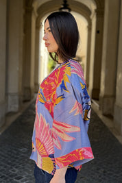 one-hundred-stars-1 - giacca kimono - CRANE PERIWINKLE