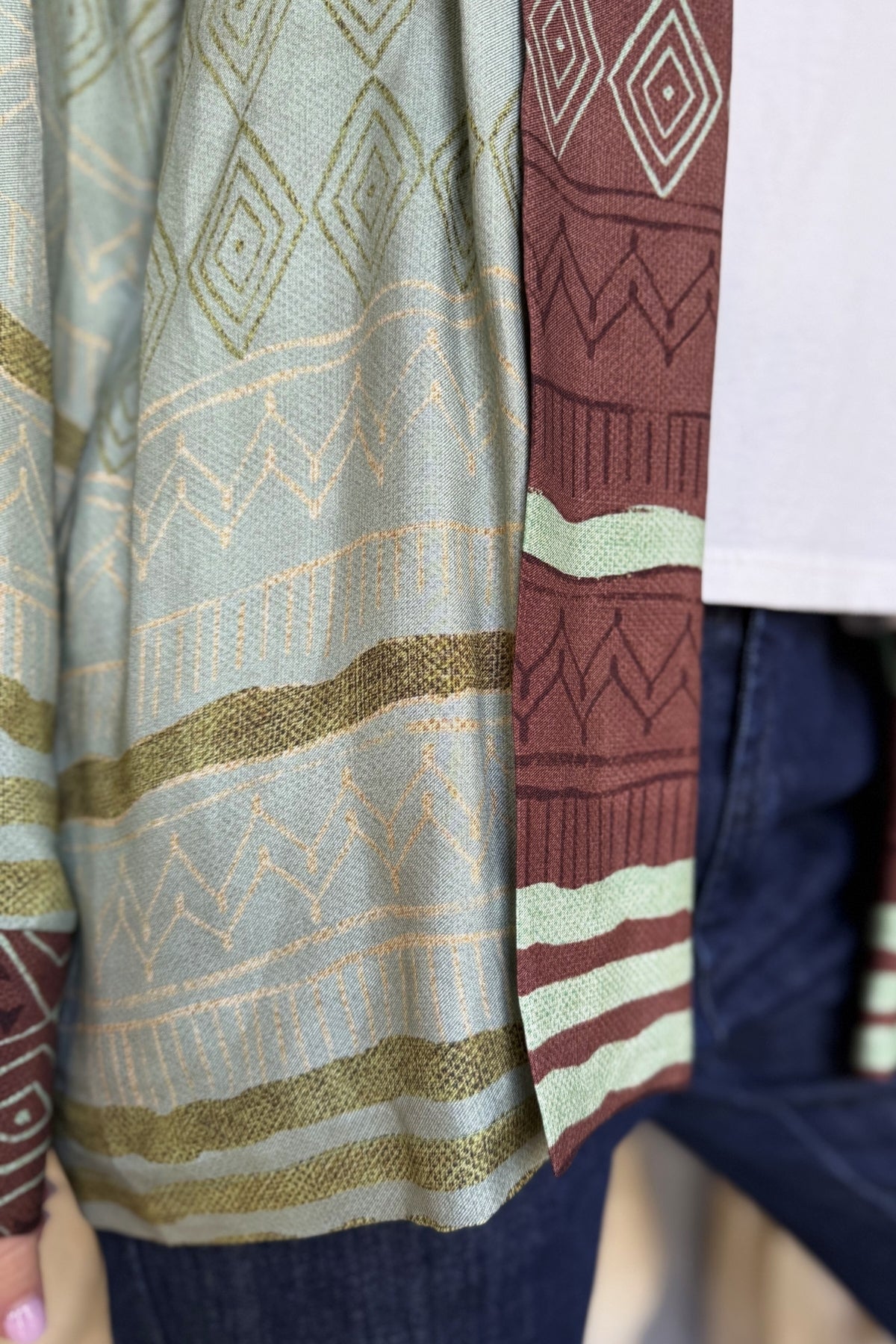 WU-SIDE - giacca kimono viscosa - VERDE