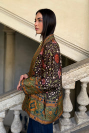 WU-SIDE - giacca kimono viscosa - MORO ROSA