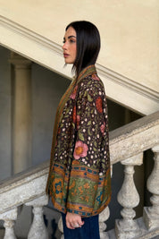 WU-SIDE - giacca kimono viscosa - MORO ROSA