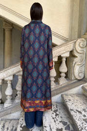 WU-SIDE - kimono viscosa - BLUE