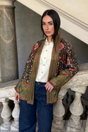 WU-SIDE - giacca kimono viscosa - MORO ROSA