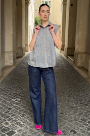 MAISON HOTEL - blusa lee - TEAL