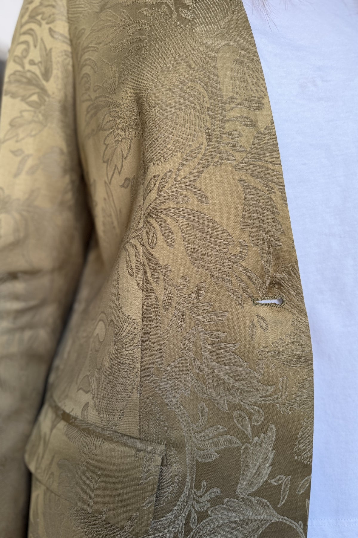 WU-SIDE - giacca jacquard - SENAPE