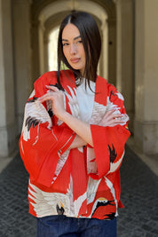 one-hundred-stars-1 - giacca kimono - STORK SCARLET