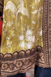 WU-SIDE - kimono viscosa - SENAPE