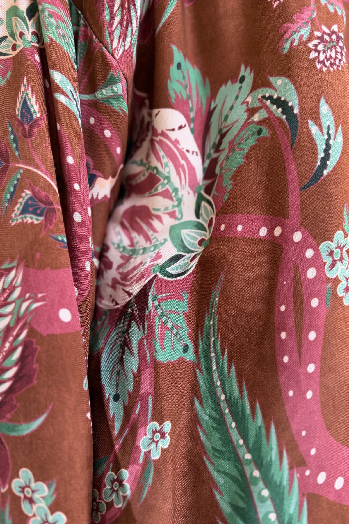 WU-SIDE - giacca kimono viscosa - CAFFE