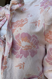 FLOW - giacca jacquard - ROSA