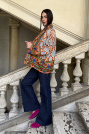 WU-SIDE - giacca kimono viscosa - COCCIO