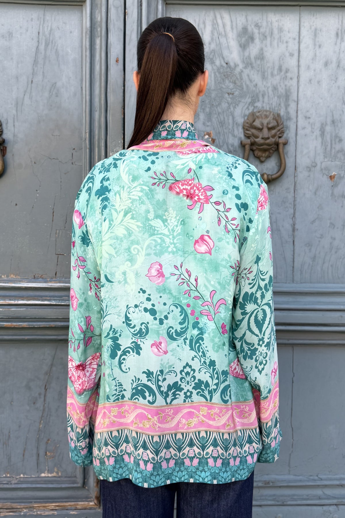 WU-SIDE - giacca kimono viscosa sfoderato - TIFFANY
