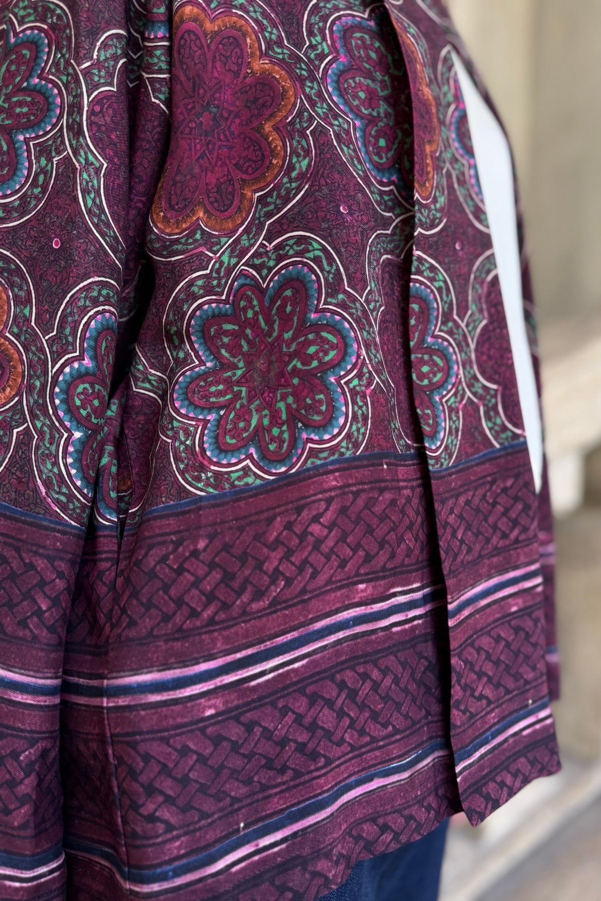 WU-SIDE - giacca kimono viscosa - AMARENA