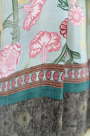 WU-SIDE - camicia smanicata viscosa - VERDE ACQUA