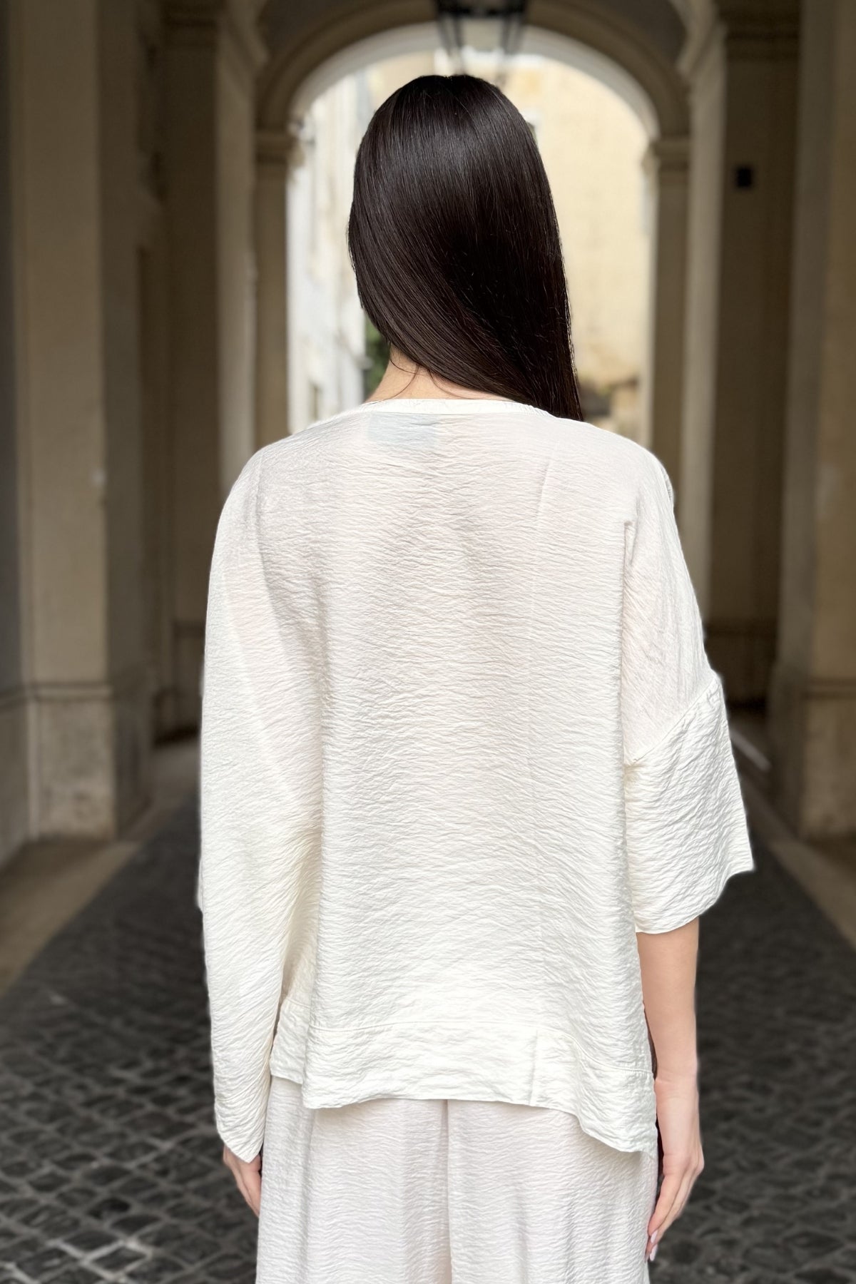 ARTEFILIA-MILANO - blusa marea - BURRO