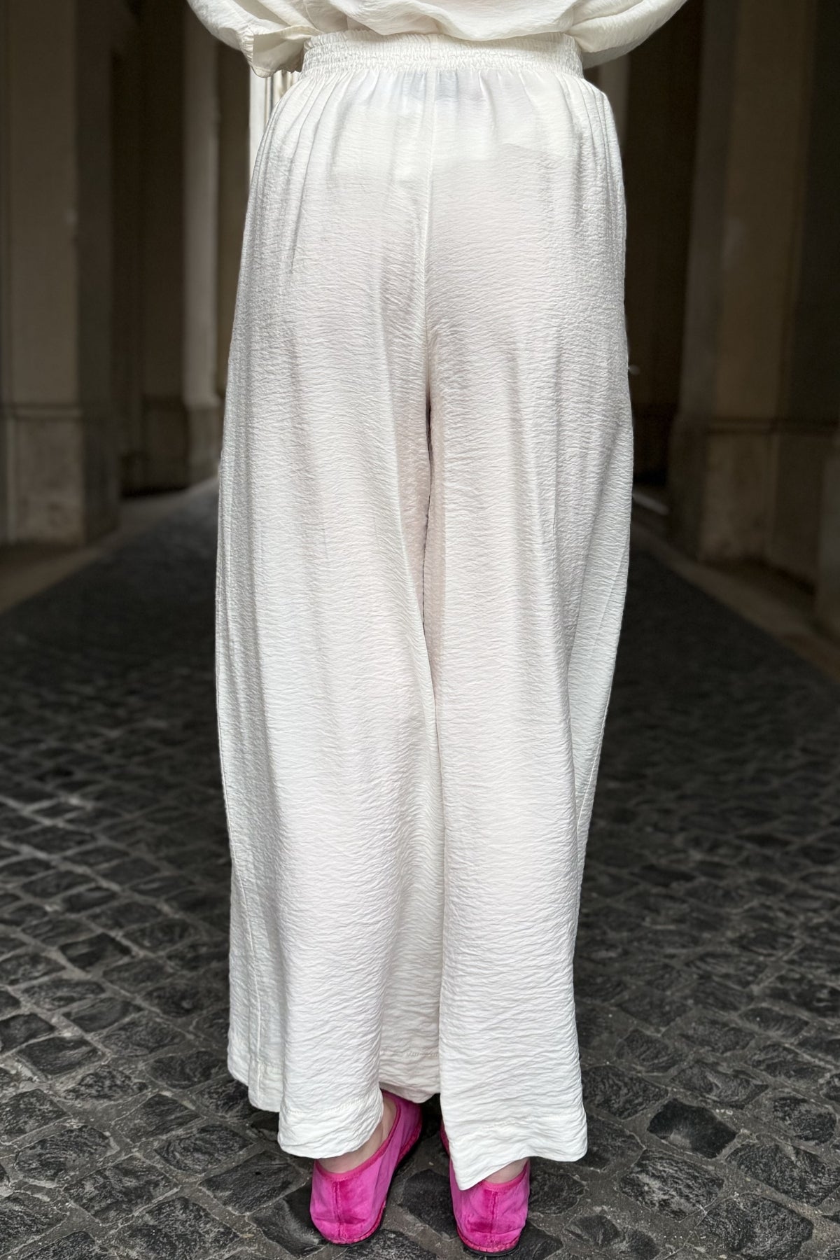 ARTEFILIA-MILANO - pantalone marea viscosa - BURRO