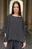 ARTEFILIA-MILANO - blusa marea - NERO
