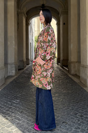 FLOW - kimono samira viscosa fantasia - GREEN FLOWER