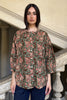 ARTEFILIA-MILANO - camicia lena in mussola di cotone - MILITARY GARDEN