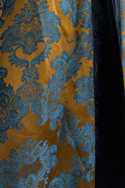 WU-SIDE - kimono viscosa jaquard - MORO BLUE