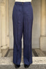 WU-SIDE - pantalone palazzo - BLUE