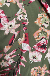 FLOW - kimono samira viscosa fantasia - GREEN FLOWER