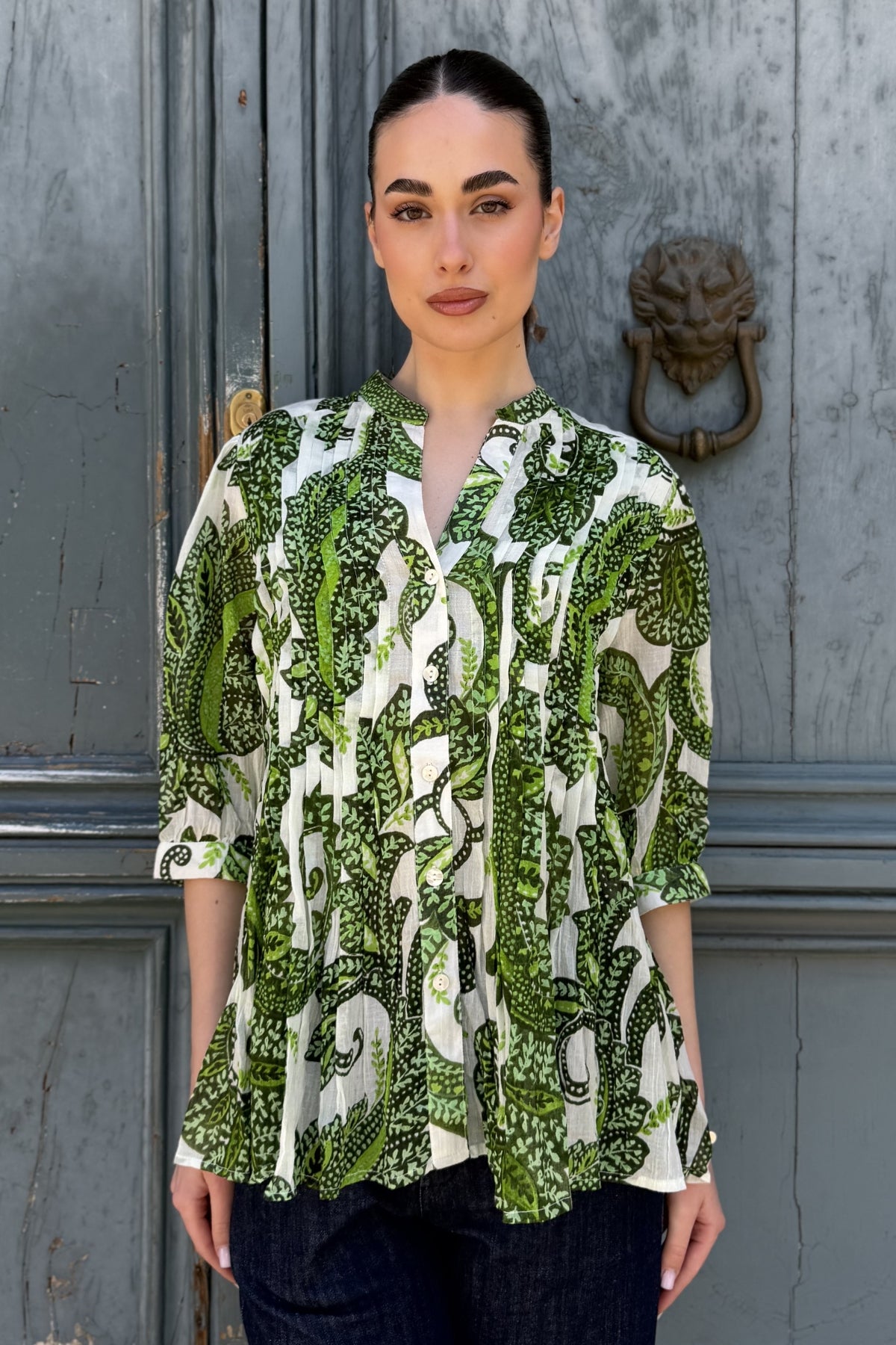 DERHY - blouse anouck - GREEN
