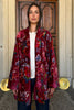 ARTEFILIA-MILANO - kimono velluto jia - GARDEN BORDEAUX