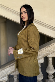 WU-SIDE - giacca jacquard - SENAPE