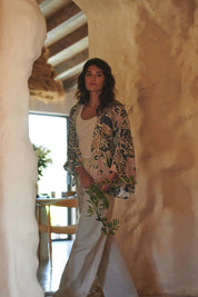ONE HUNDRED STARS - kimono corto - Block Taupe