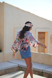 ONE HUNDRED STARS - kimono corto - SUSANI PINK