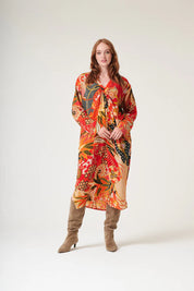 one-hundred-stars  midi dress - FANS SCARLET