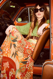 one-hundred-stars  maxi skirt - FANS SCARLET