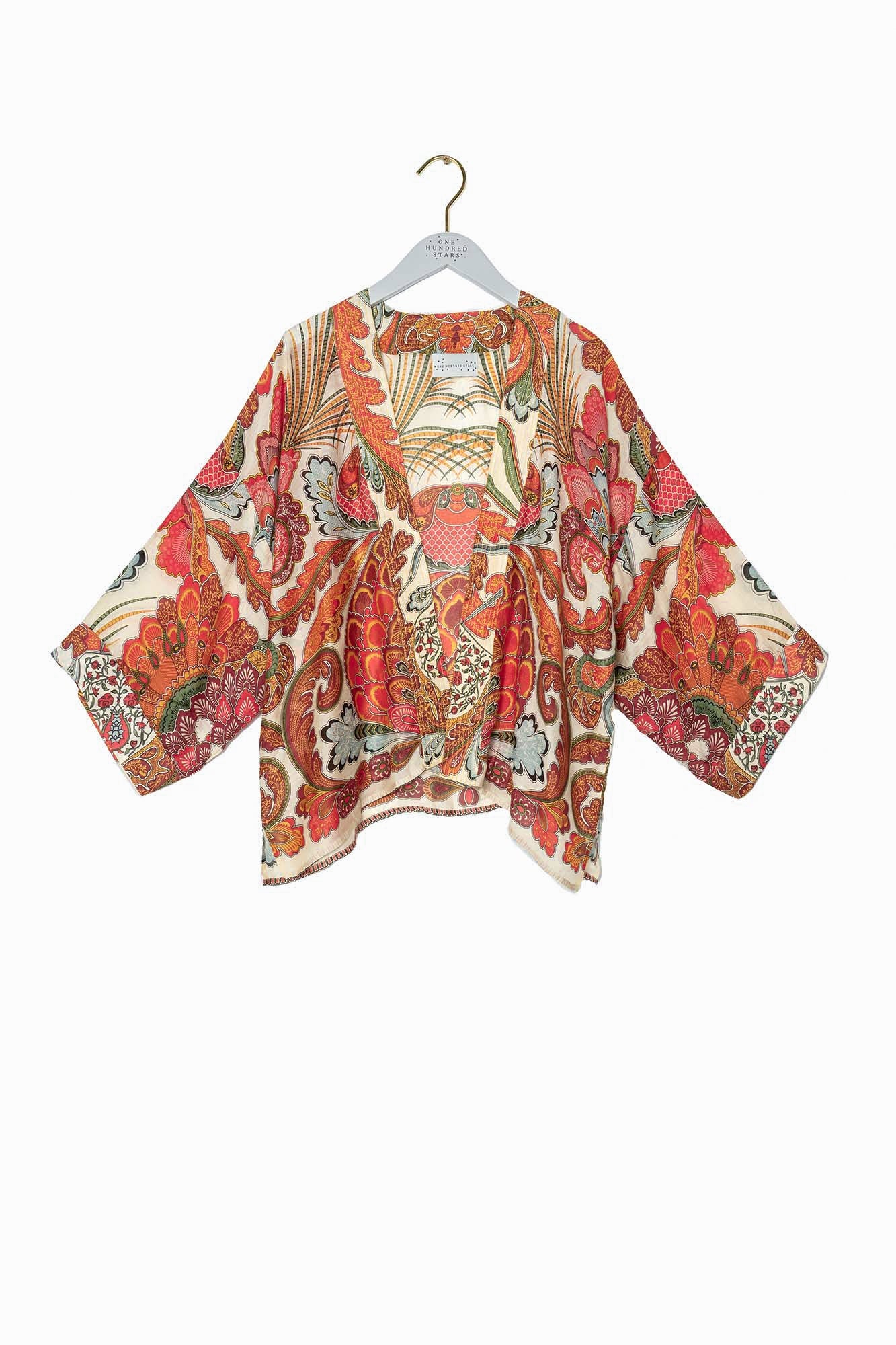 ONE HUNDRED STARS - kimono corto - FIESTA ORANGE