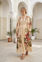 DERHY - abito mahawa - ECRU OFF WHITE
