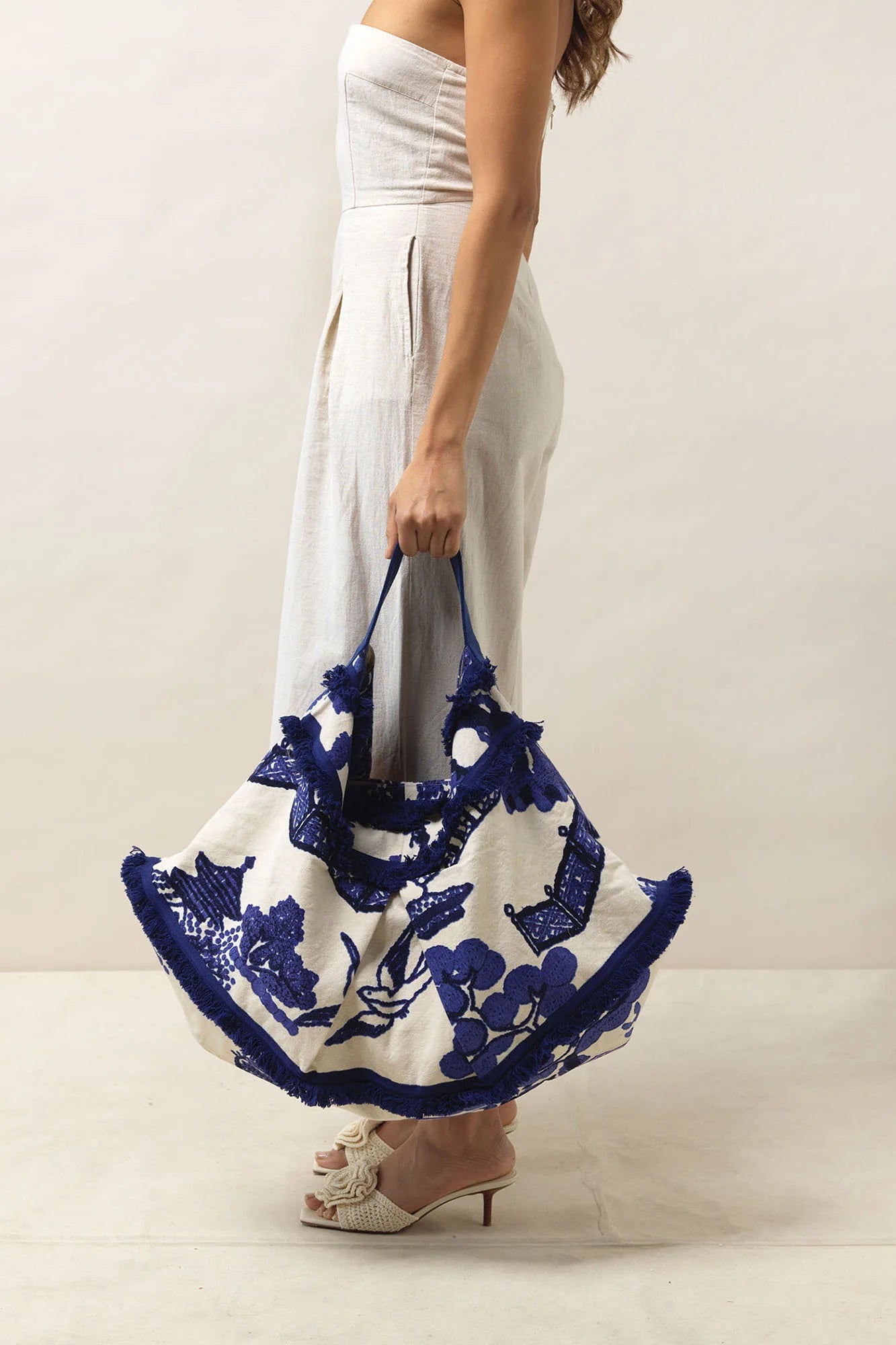 ONE HUNDRED STARS - slouch bag - GIANT WILLOW BLUE