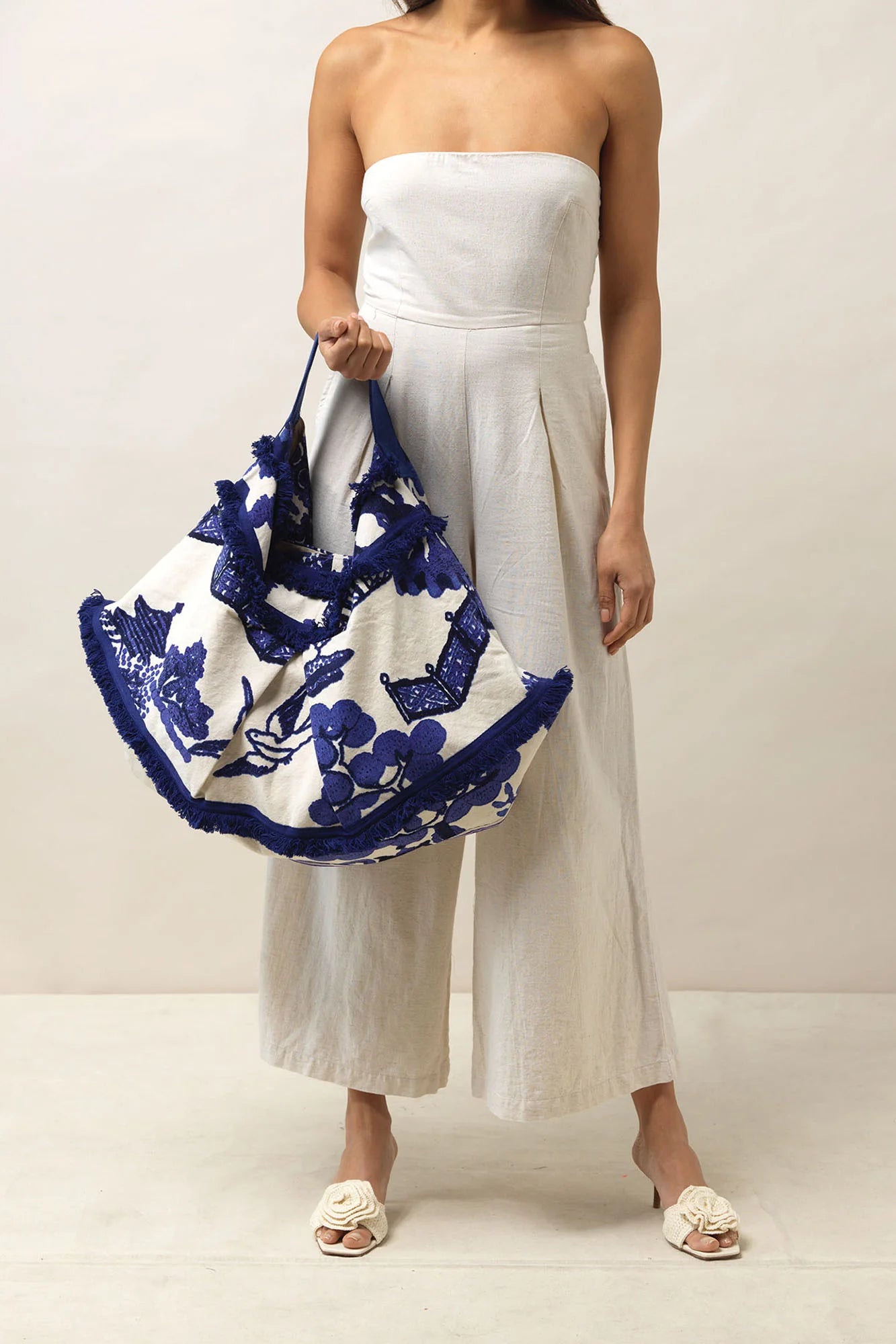 ONE HUNDRED STARS - slouch bag - GIANT WILLOW BLUE