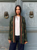 WU-SIDE - giacca kimono fantasia viscosa - VERDE