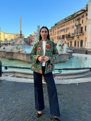 ARTEFILIA-MILANO - giacca uma velluto stampato - BRERA SAVOIA