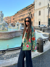 ARTEFILIA-MILANO - giacca uma velluto stampato - BRERA SAVOIA