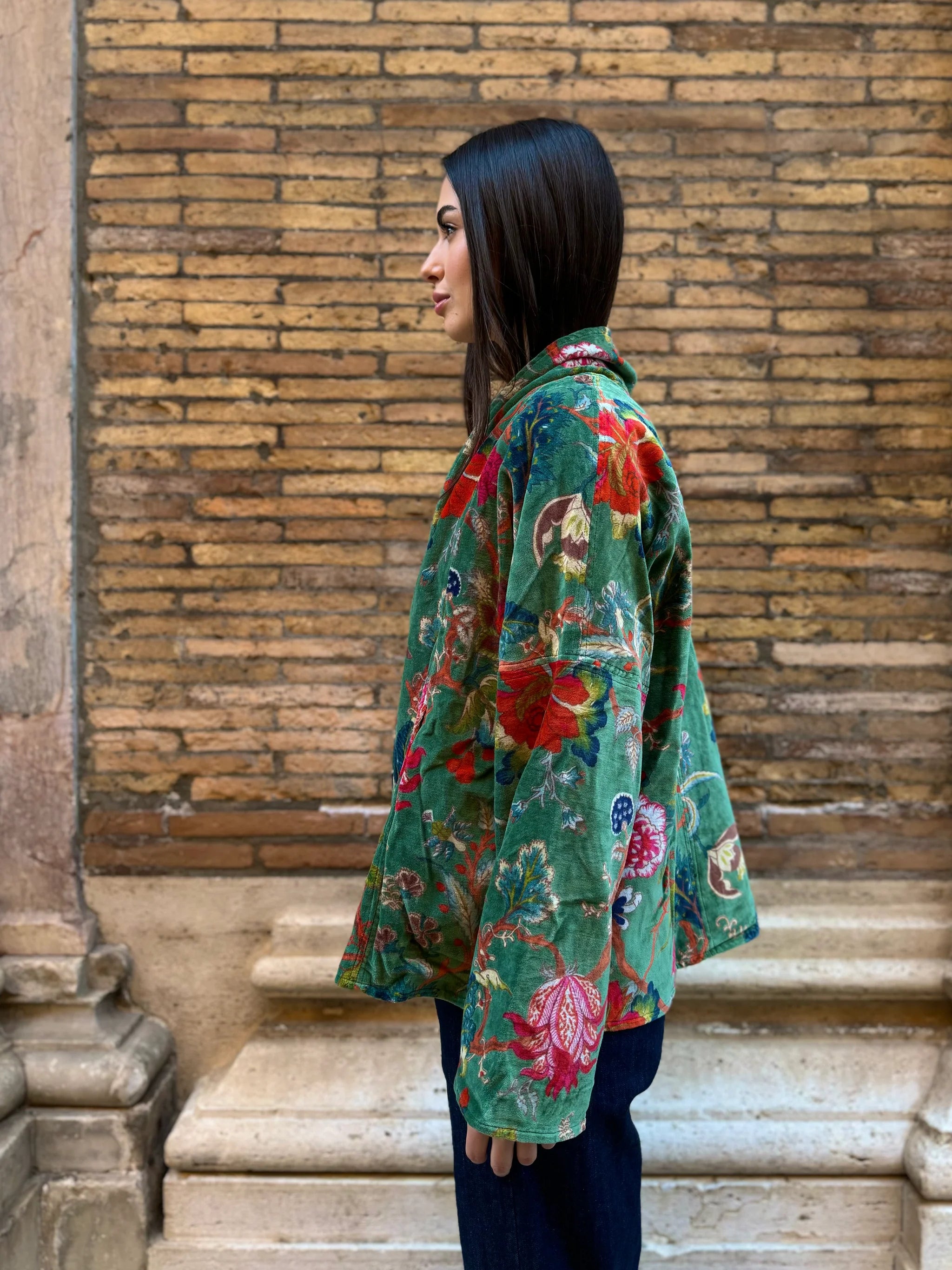 ARTEFILIA-MILANO - giacca uma velluto stampato - BRERA SAVOIA