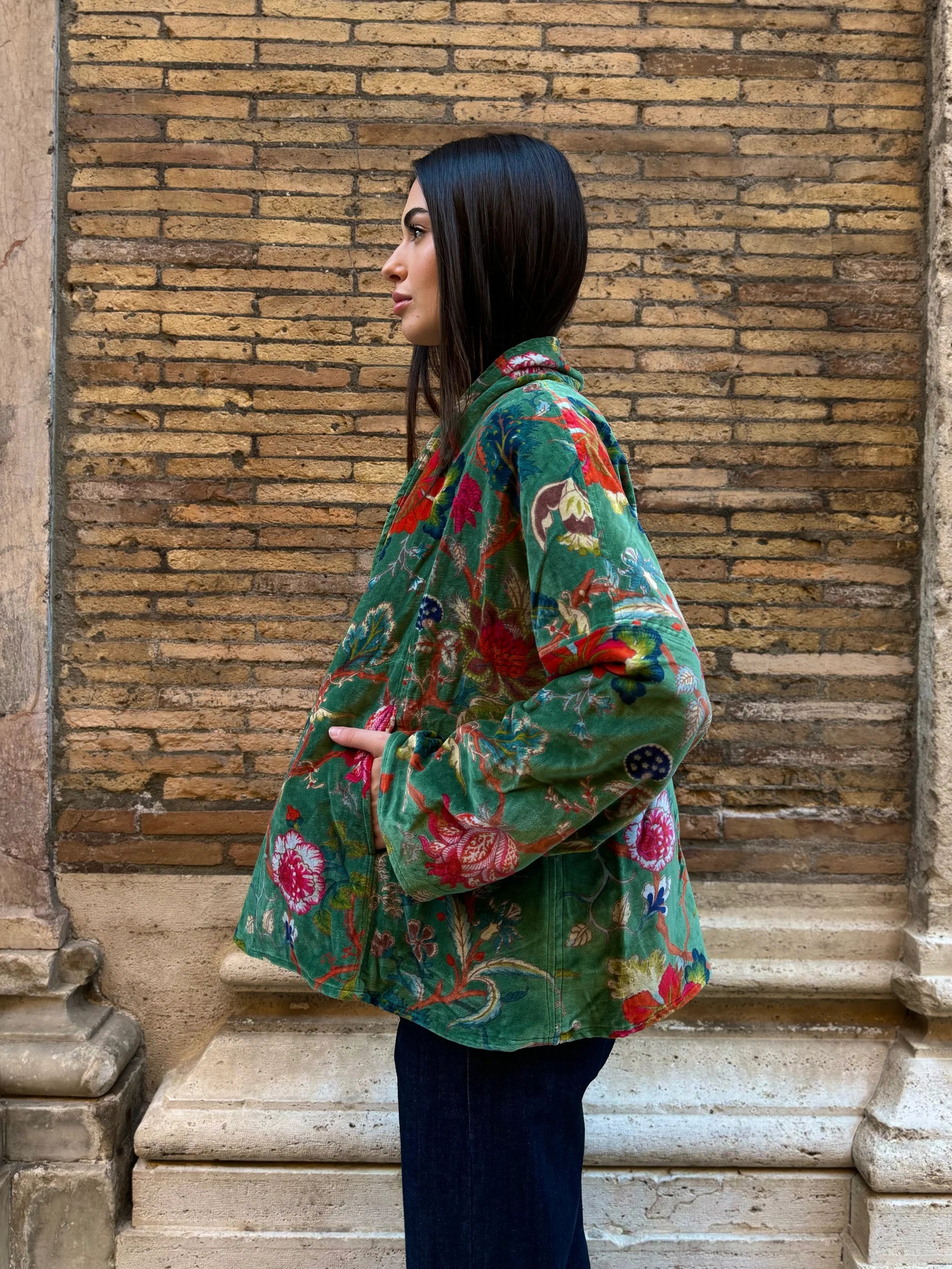 ARTEFILIA-MILANO - giacca uma velluto stampato - BRERA SAVOIA