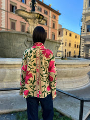 ARTEFILIA-MILANO - giacca uma velluto ricamato - NAIMA BURRO