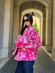 ARTEFILIA-MILANO - borsa velluto stella - MURANO FUXIA